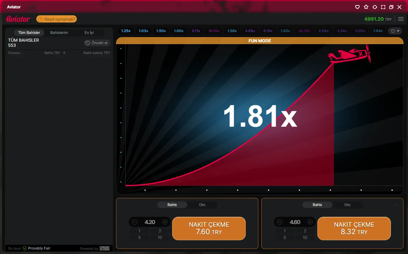 Bahisbey Aviator Oyunu İncelemesi: Heyecan ve Kazanç Dolu Uçuş
